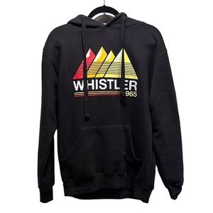 Whistler Mountain Retro Hoodie Sweatshirt Size Medium